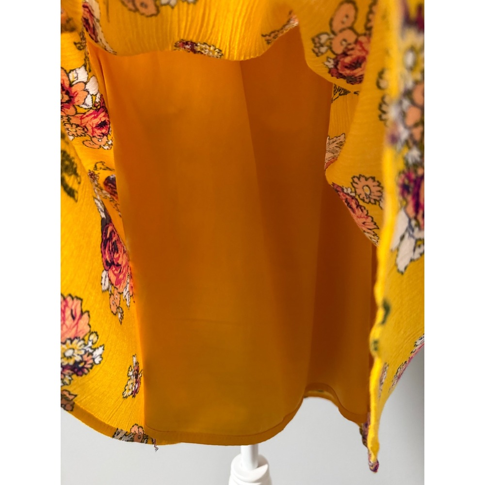 ModCloth Downhome Darling Yellow Western Cowboy Rodeo Dress w/ Slip Size Large - Picture 6 of 13